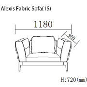 Alexis Fabric Sofa(1S)06