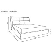 Katrina Leather Bed Frame-3